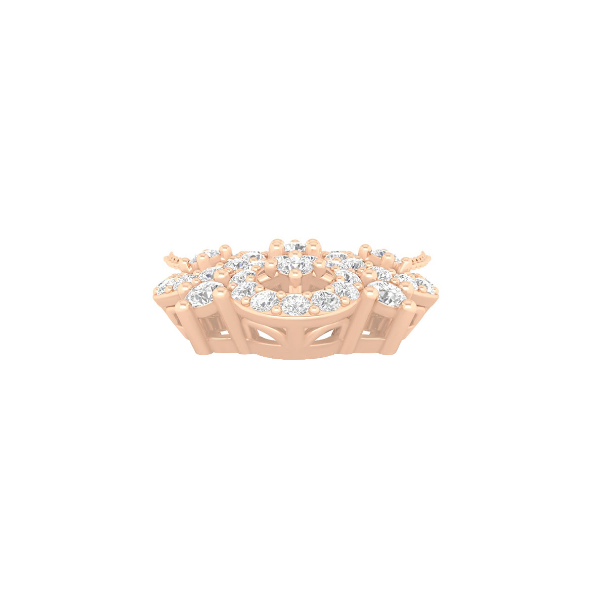 18KT Rose Gold with White Diamond Pendant 0.71cts