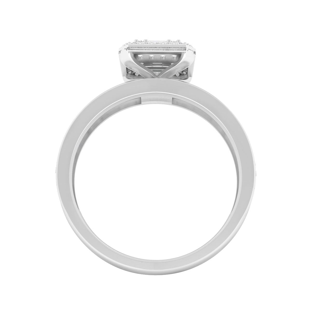 18KT White Gold With White Diamond Engagement Ring 0.65ct