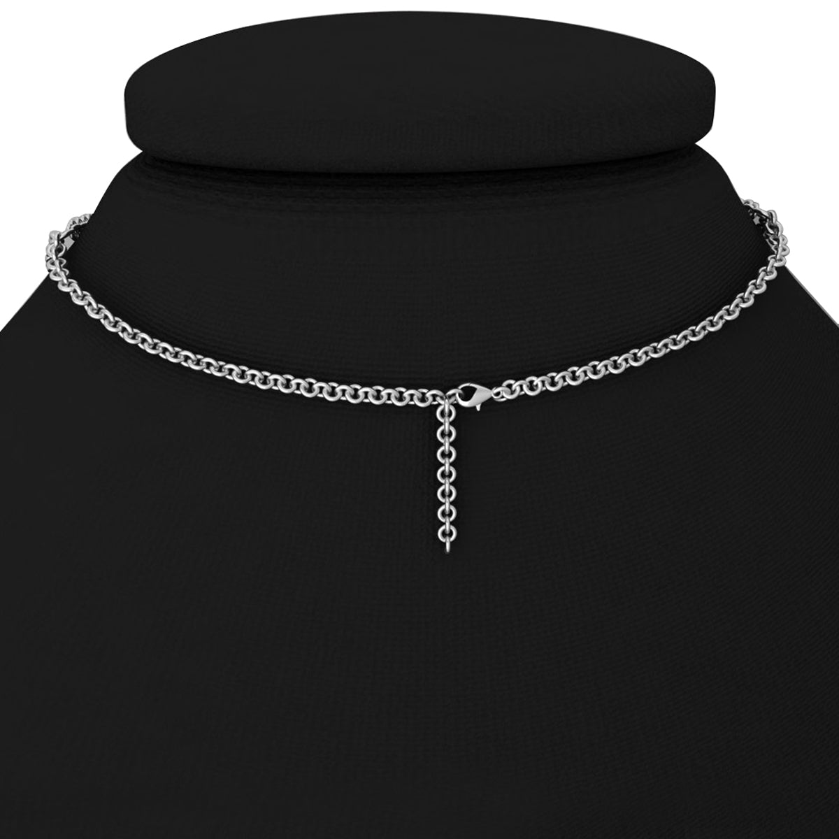 Glass Filled Ruby Necklace with White Diamond in 14Kt White Gold 4.55cts