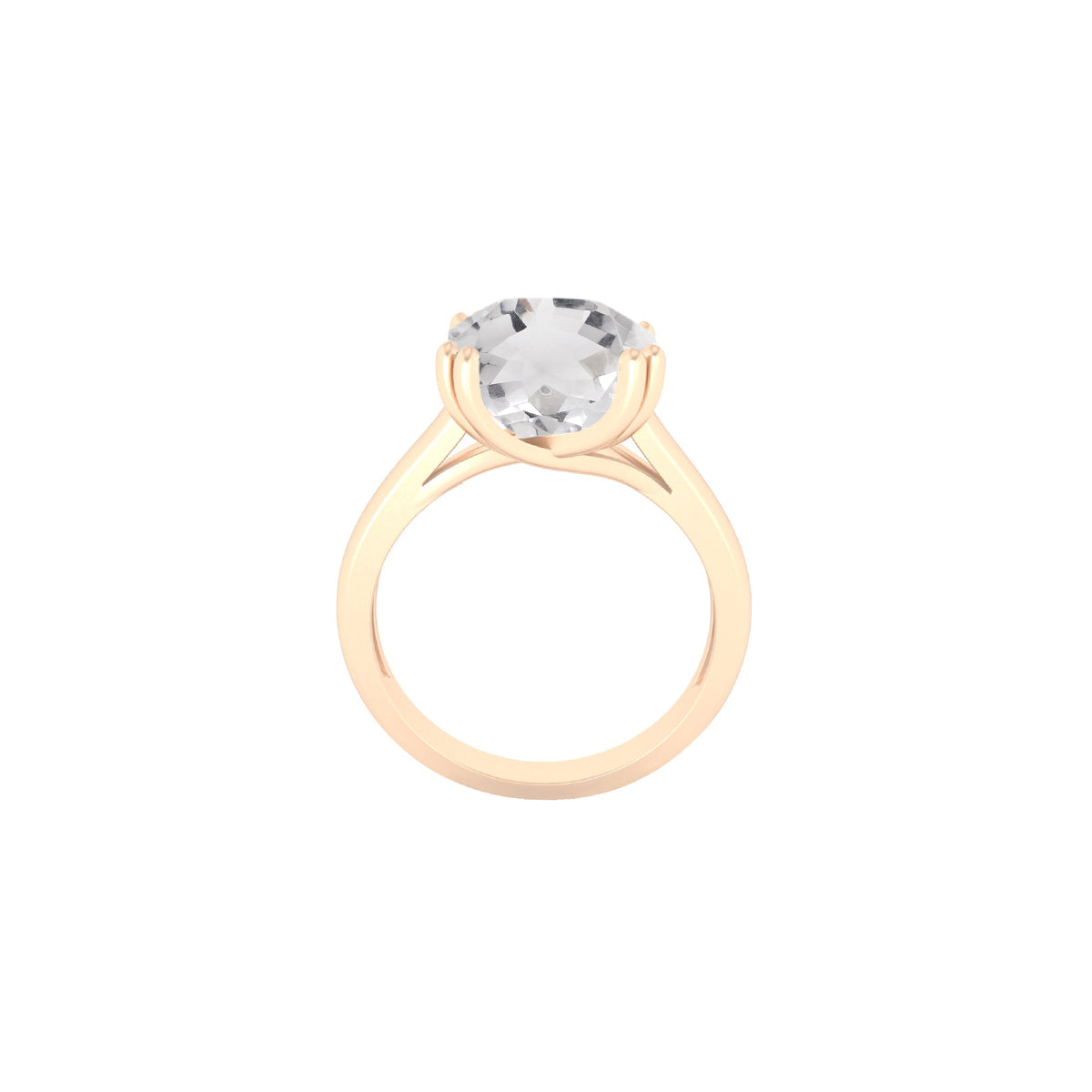 Crystal Quartz Ring in 14Kt Gold 5.13cts
