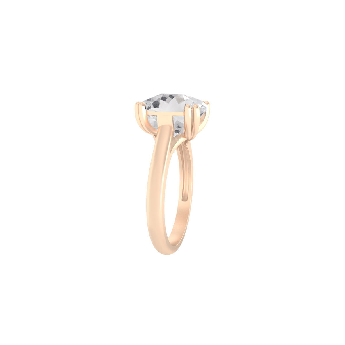Crystal Quartz Ring in 14Kt Gold 5.13cts
