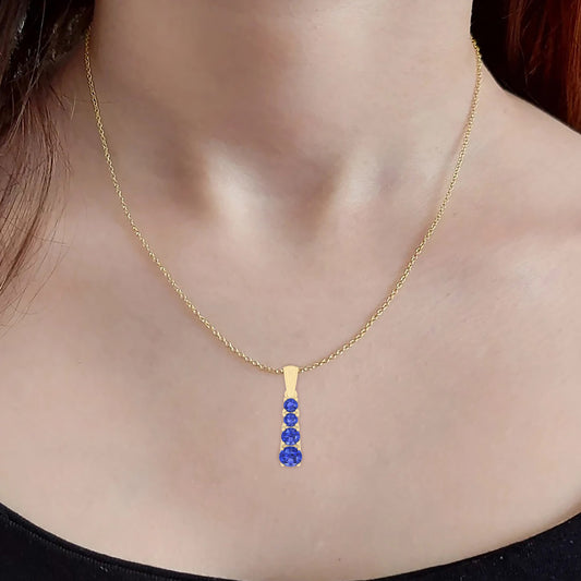 18KT Gold with Tanzanite Pendant 1.21ct