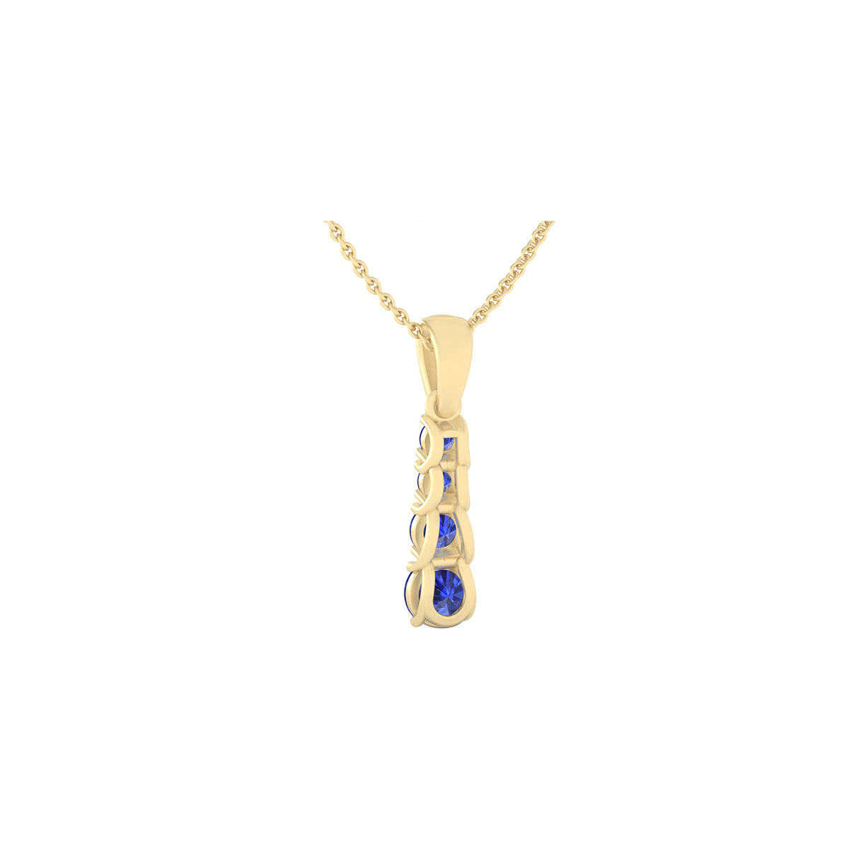 18KT Gold with Tanzanite Pendant 1.21ct