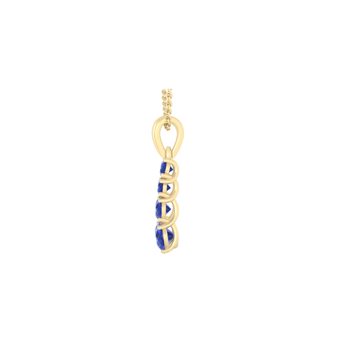 18KT Gold with Tanzanite Pendant 1.21ct
