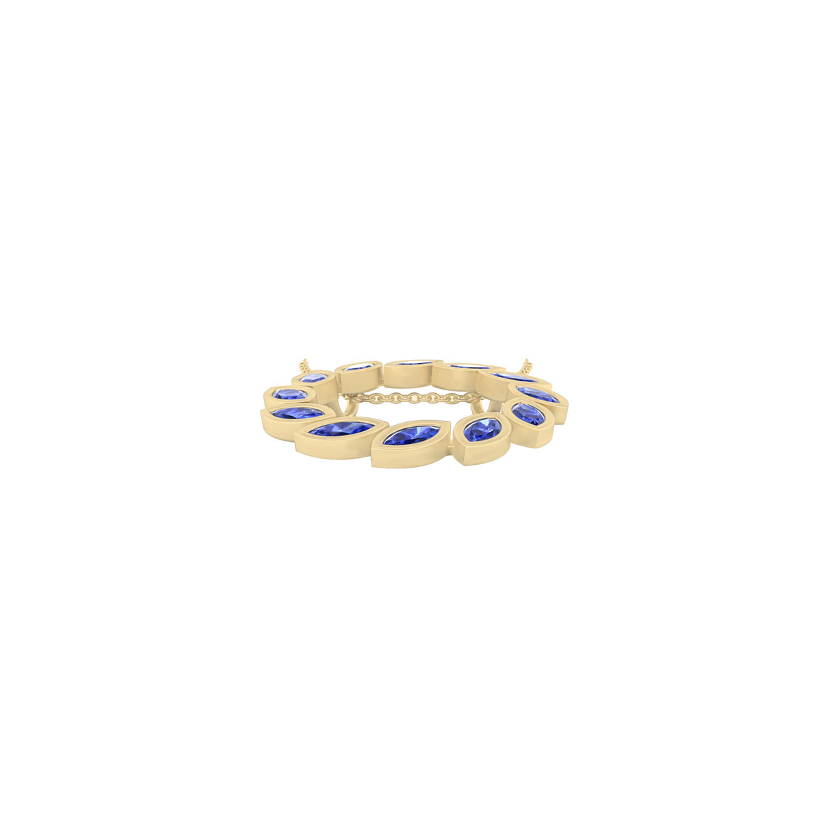 18KT Gold with Tanzanite Pendant 2.16ct