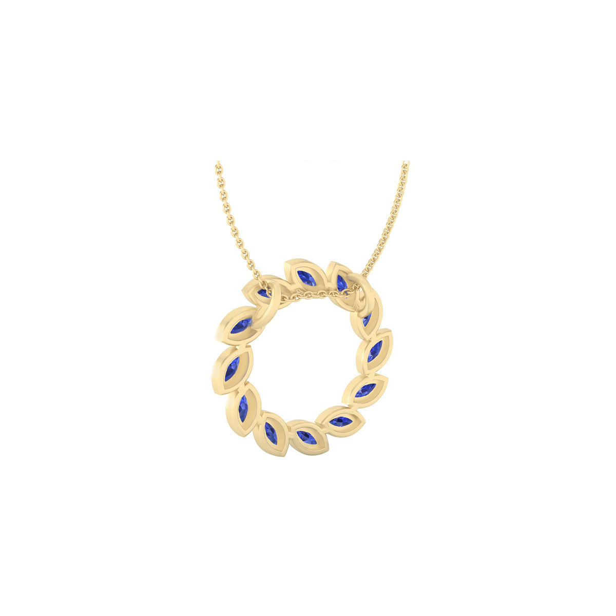 18KT Gold with Tanzanite Pendant 2.16ct