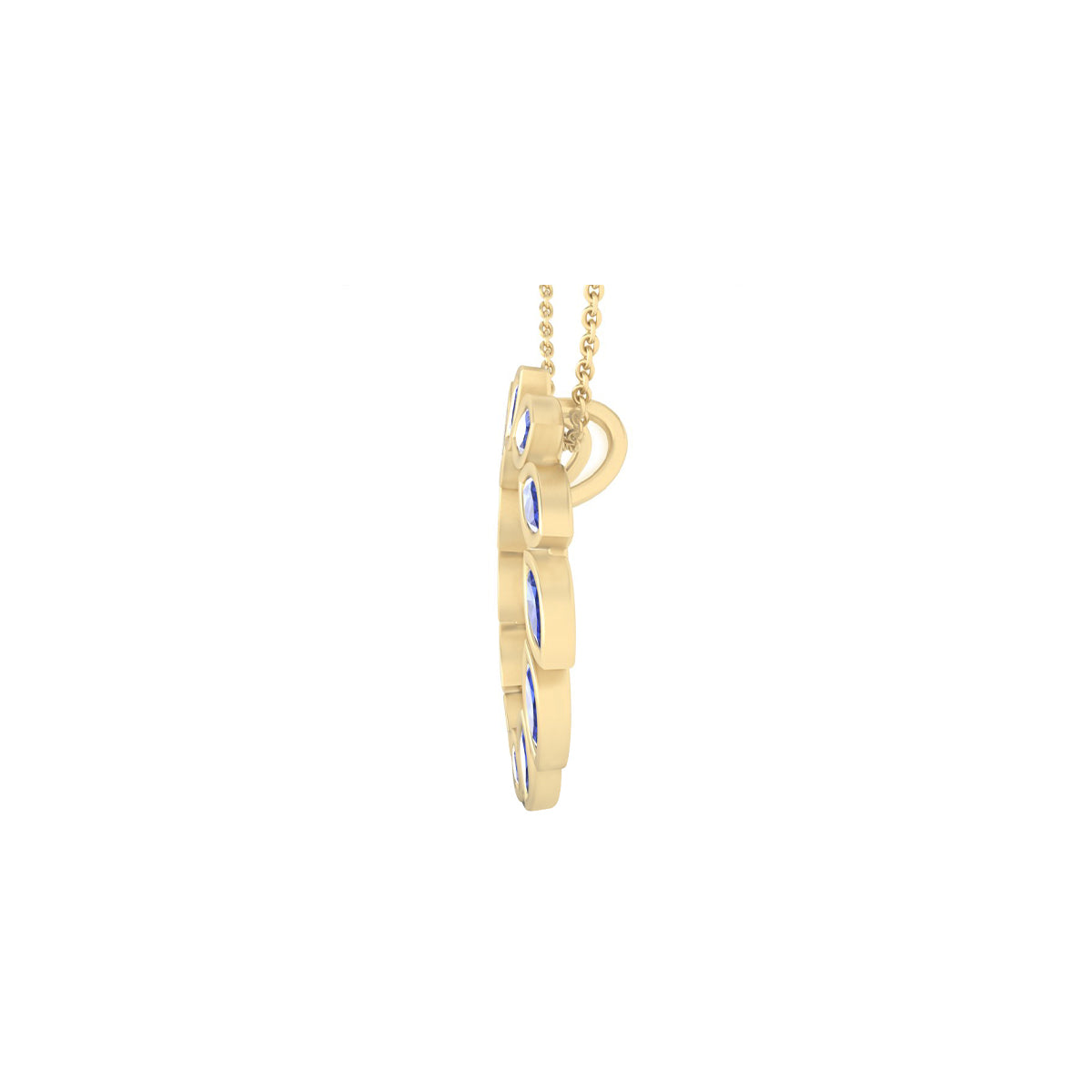 18KT Gold with Tanzanite Pendant 2.16ct