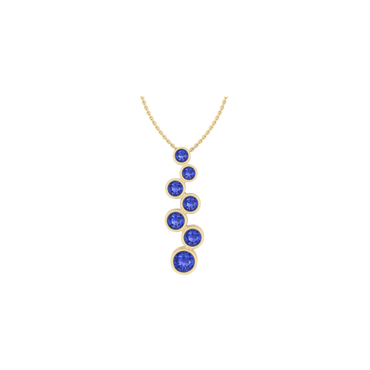 18KT Gold with Tanzanite Pendant 2.15ct