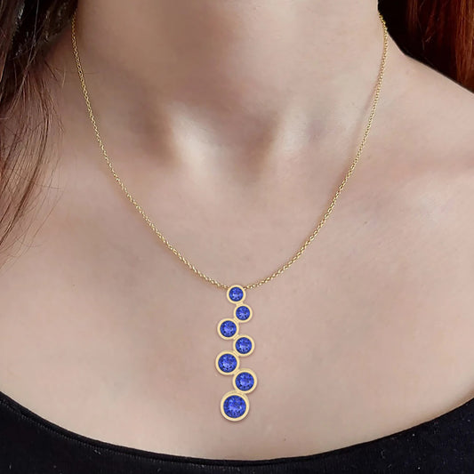 18KT Gold with Tanzanite Pendant 2.15ct