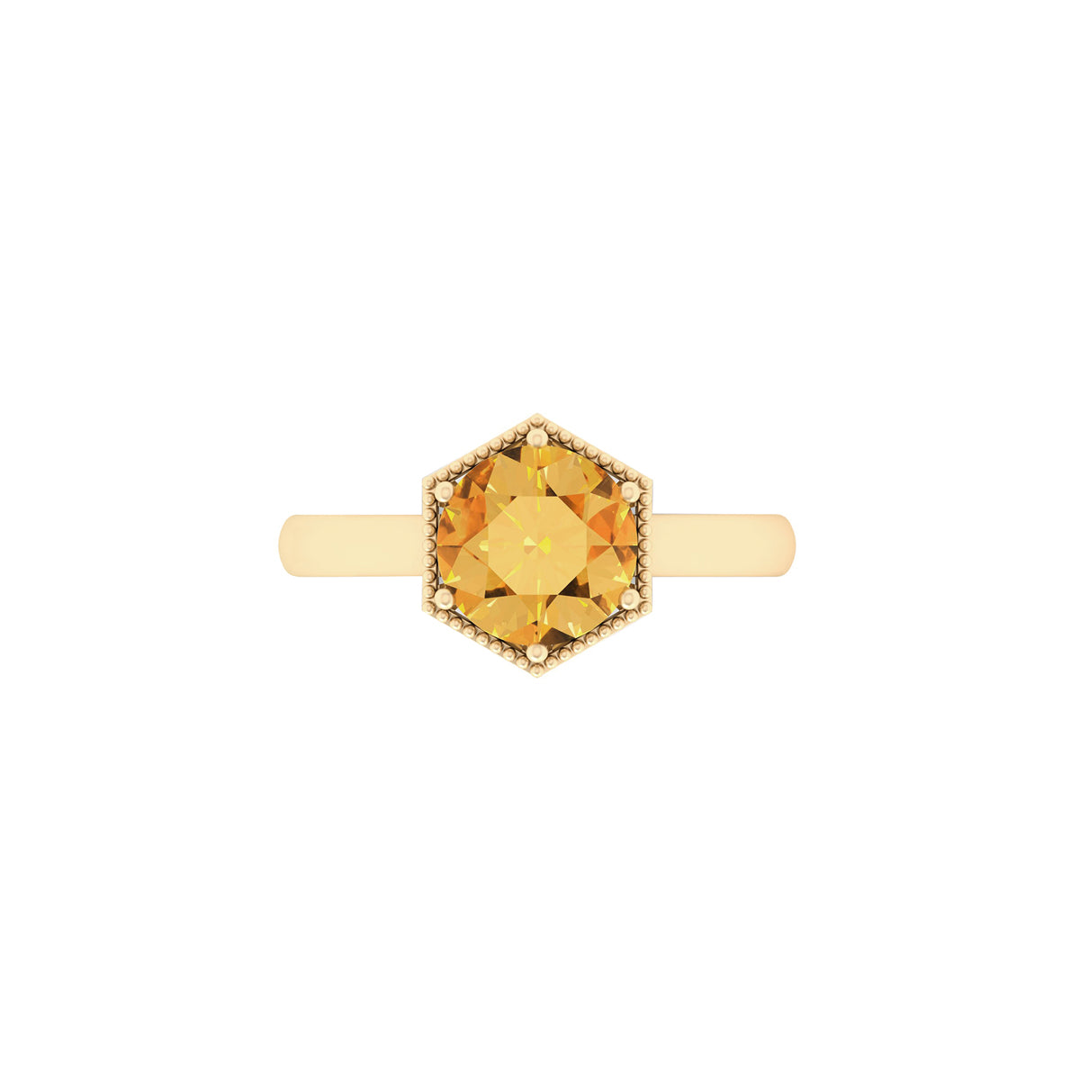 Citrine Ring in 18Kt Gold 1.72cts