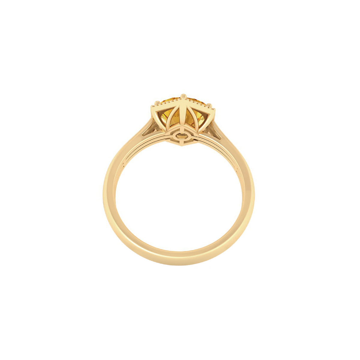 Citrine Ring in 18Kt Gold 1.72cts