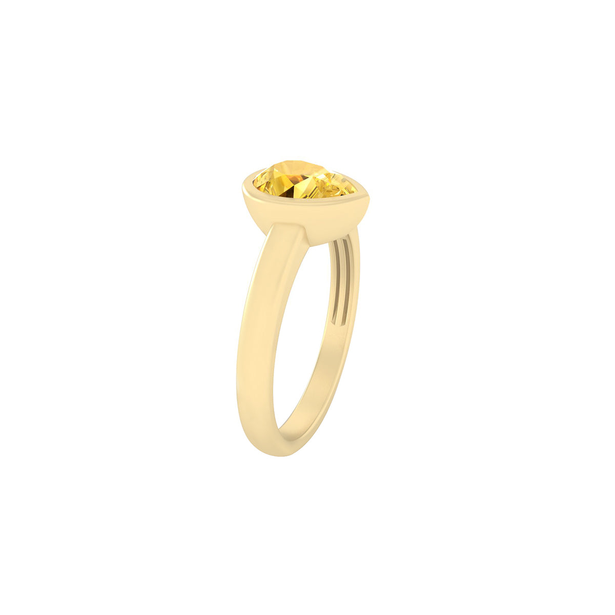 18KT Gold with Citrine Ring 1.20ct