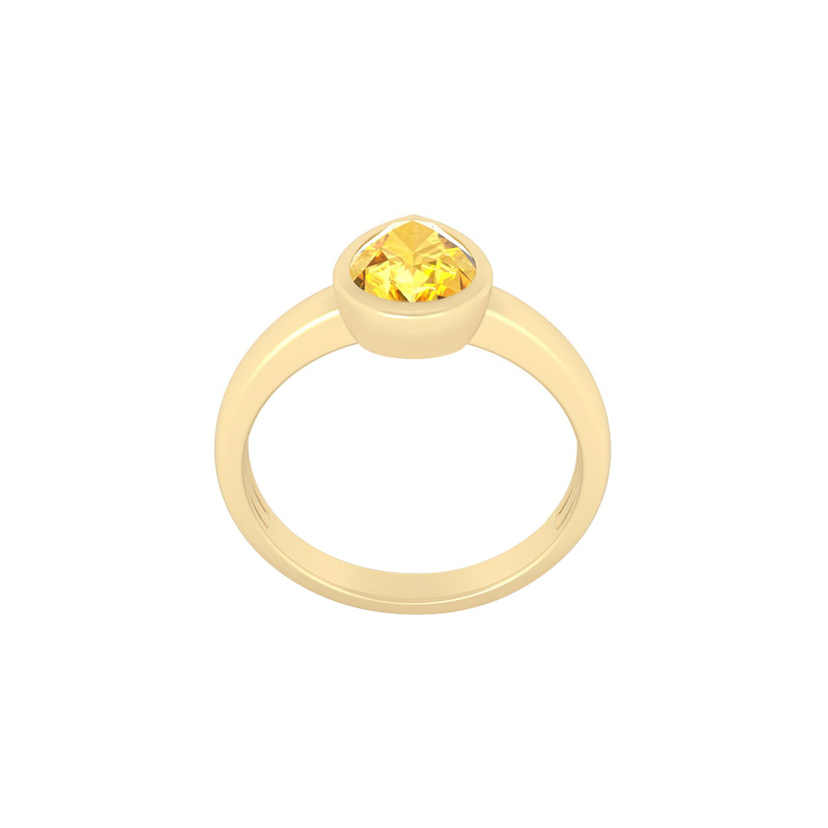 18KT Gold with Citrine Ring 1.20ct