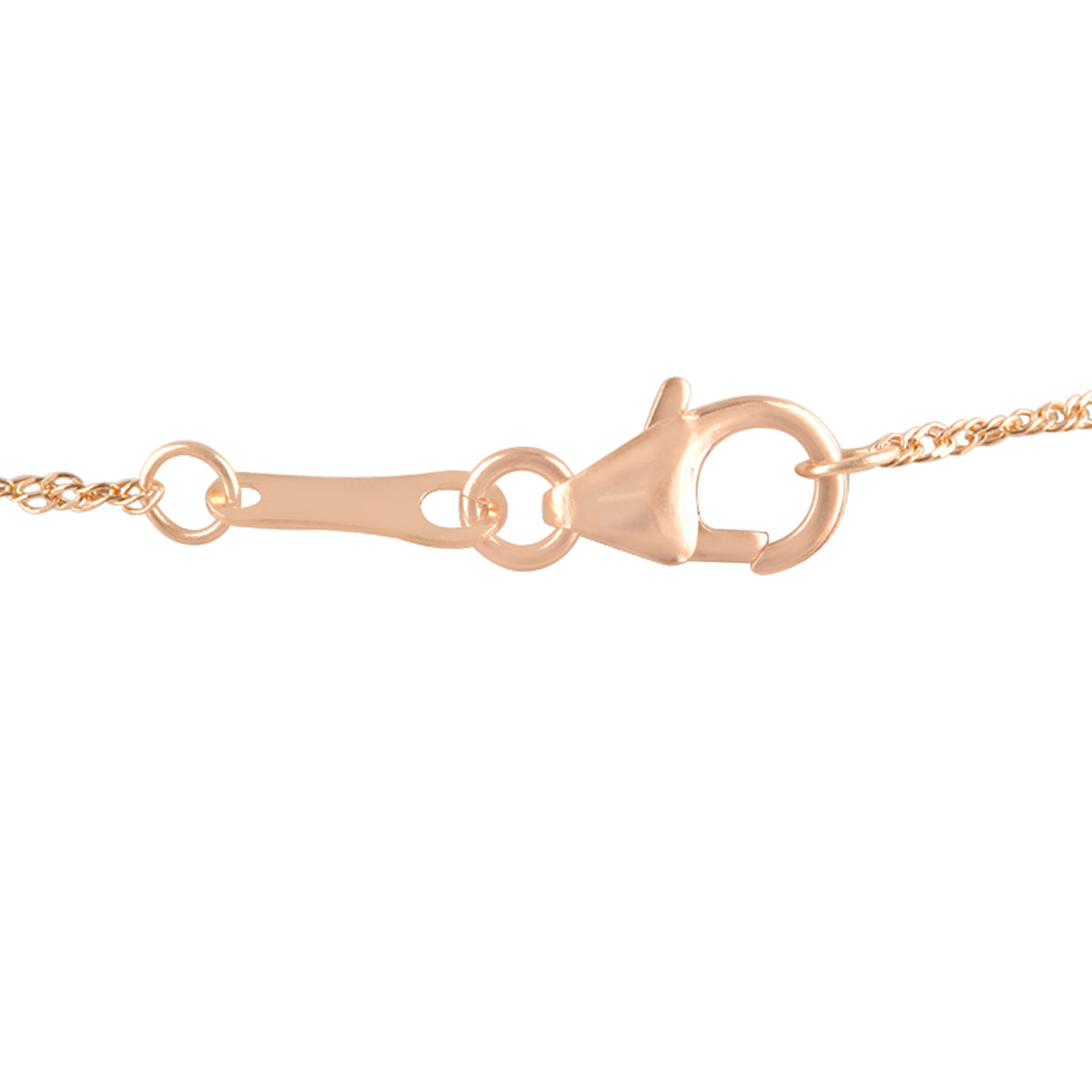 Morganite Pendant with White Diamond in 14KT Rose Gold 1.85cts.