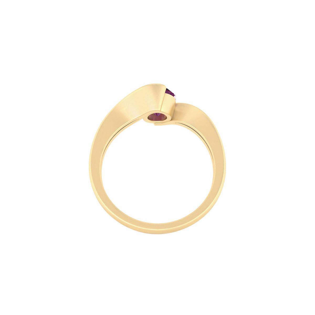 18KT Gold With Indian Ruby Ring 1.20ct