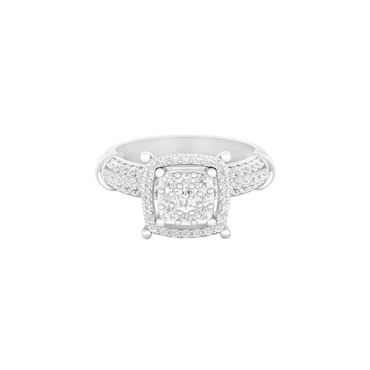 18KT White Gold With White Diamond Engagement Ring 1.58cts
