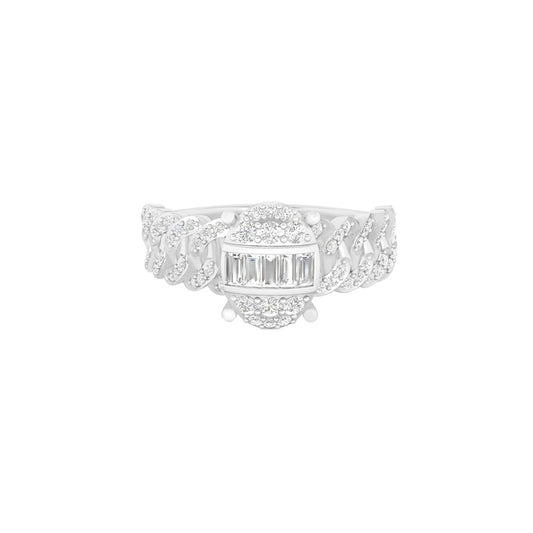 18KT White Gold With White Diamond Engagement Ring 0.39ct