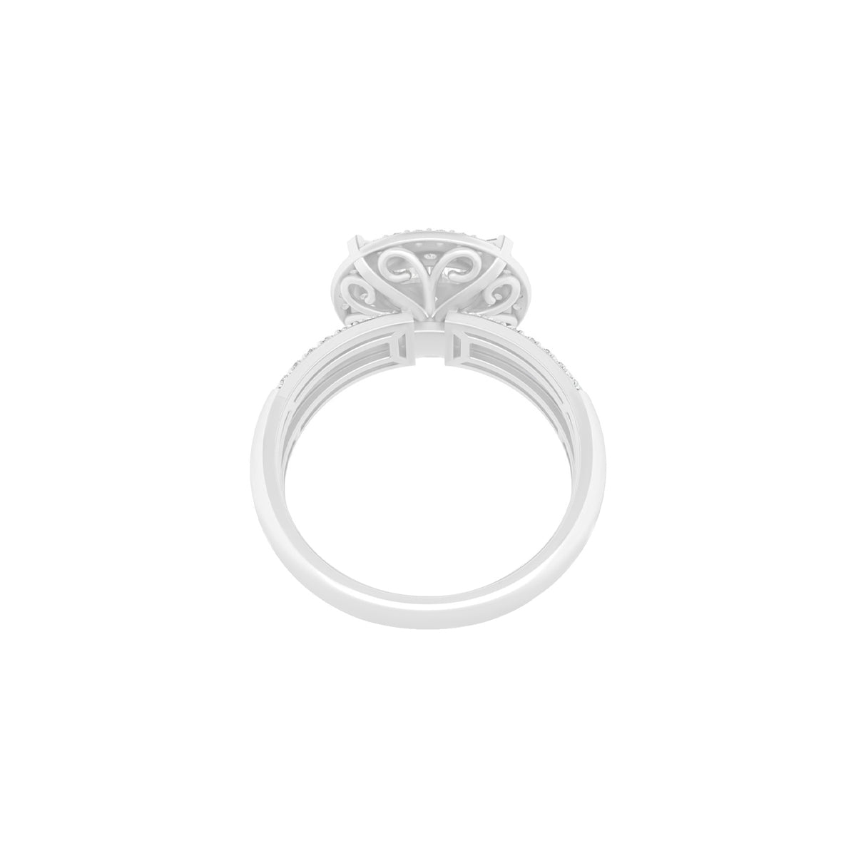 18KT White Gold With White Diamond Engagement Ring 1.33ct