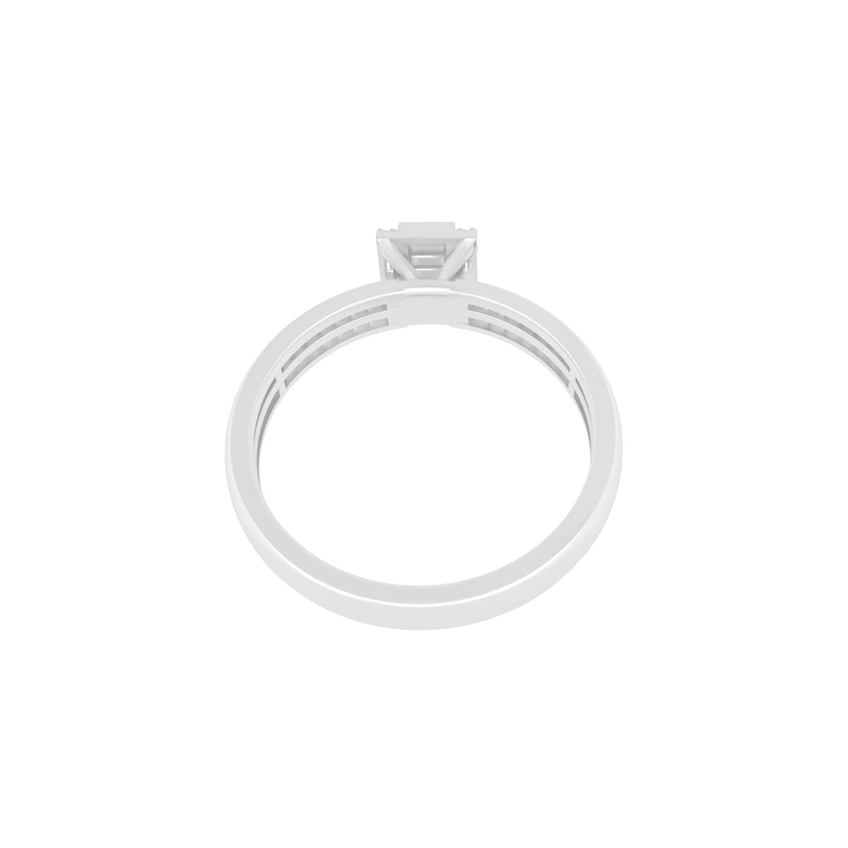 18KT White Gold With White Diamond Engagement Ring 0.29ct