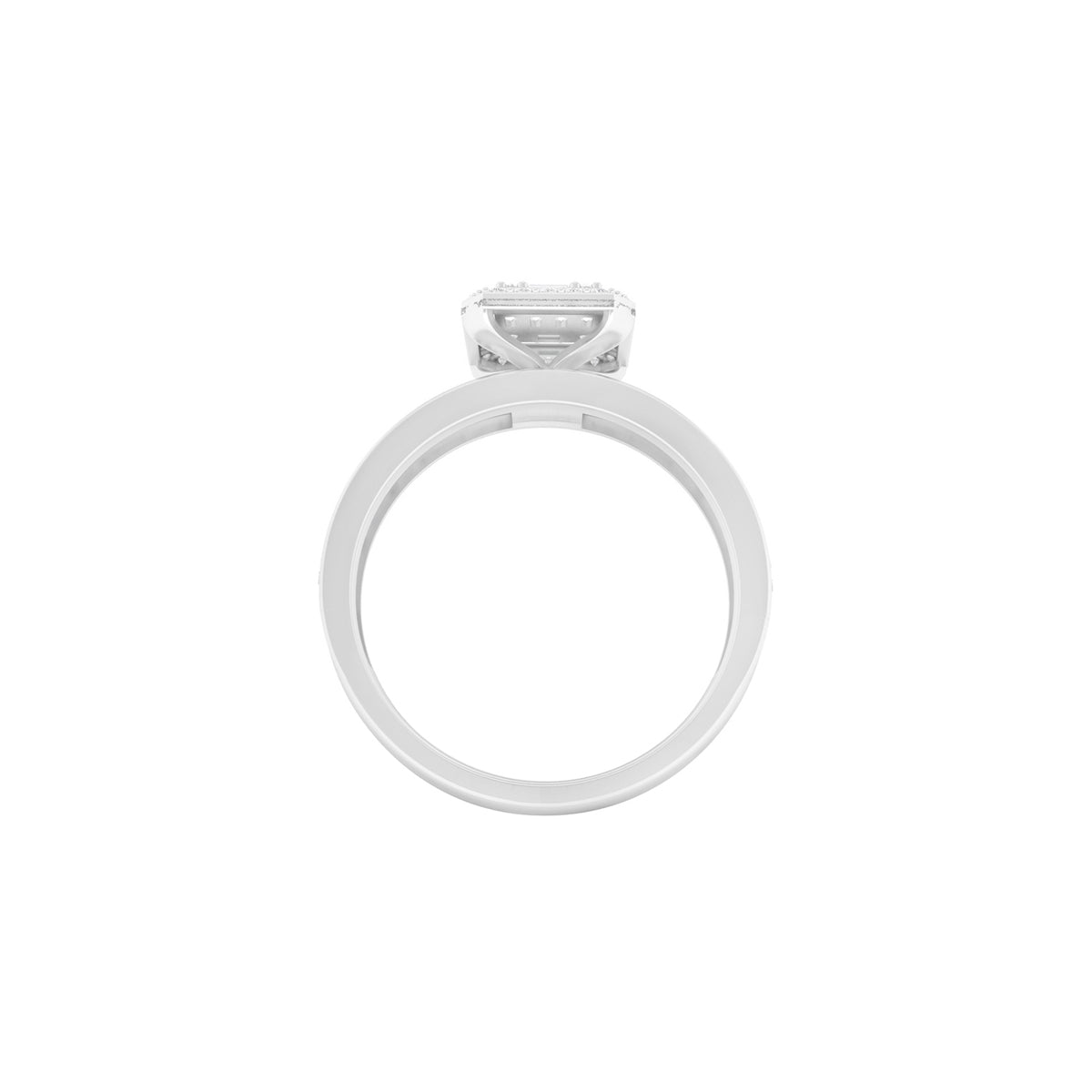 18KT White Gold With White Diamond Engagement Ring 0.65ct