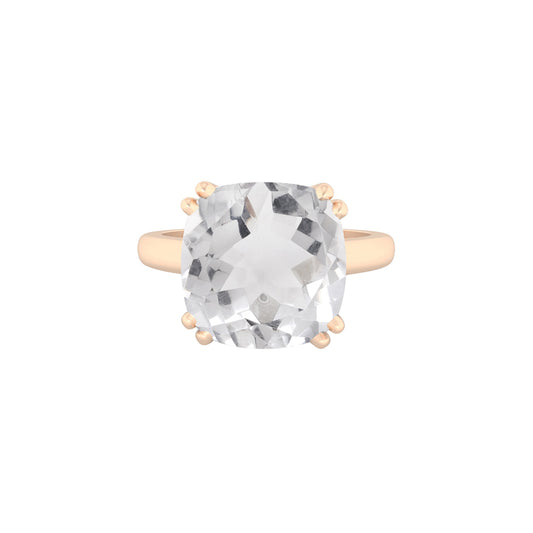 Crystal Quartz Ring in 14Kt Gold 5.13cts