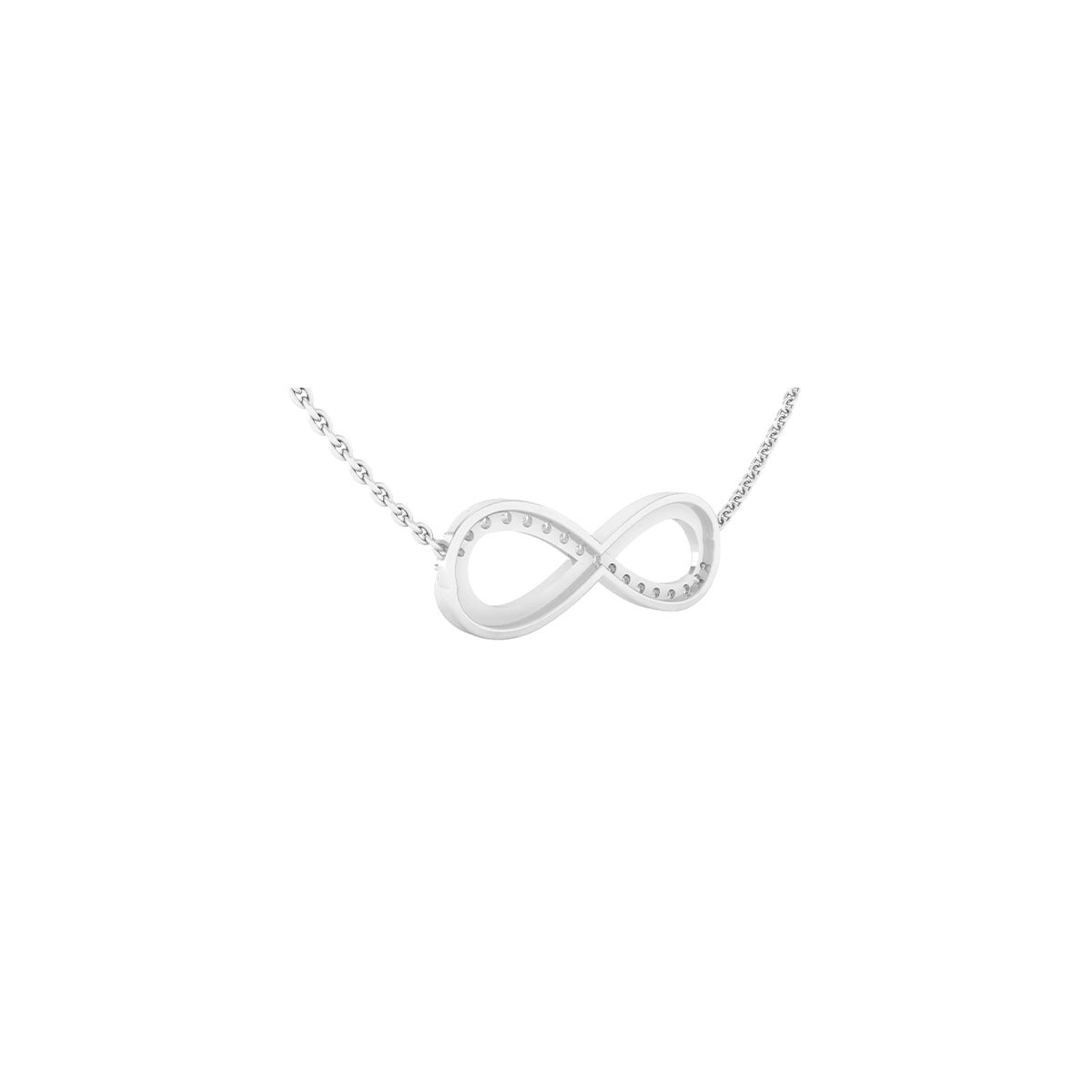 Platinum 950 with White Diamond Necklace 0.12cts