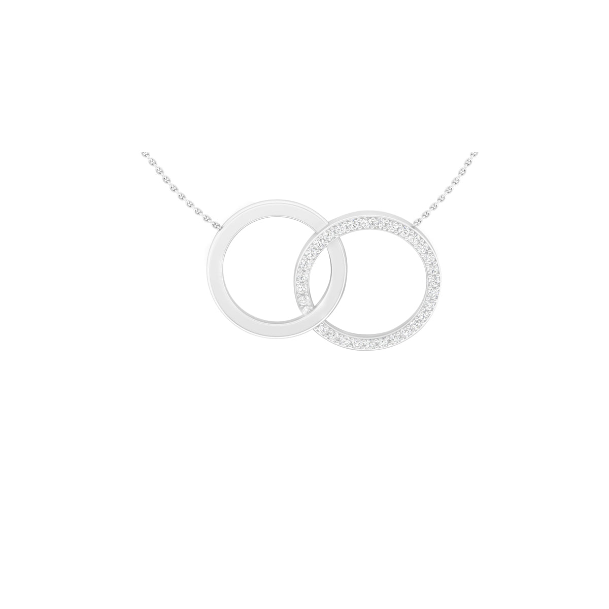 Platinum 950 with White Diamond Necklace 0.45cts