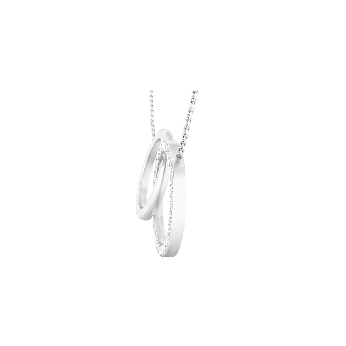 Platinum 950 with White Diamond Necklace 0.45cts