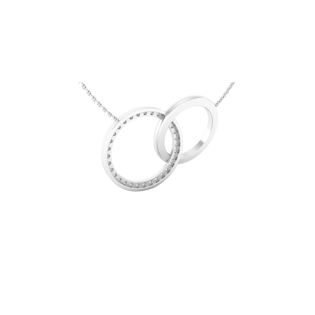 Platinum 950 with White Diamond Necklace 0.45cts
