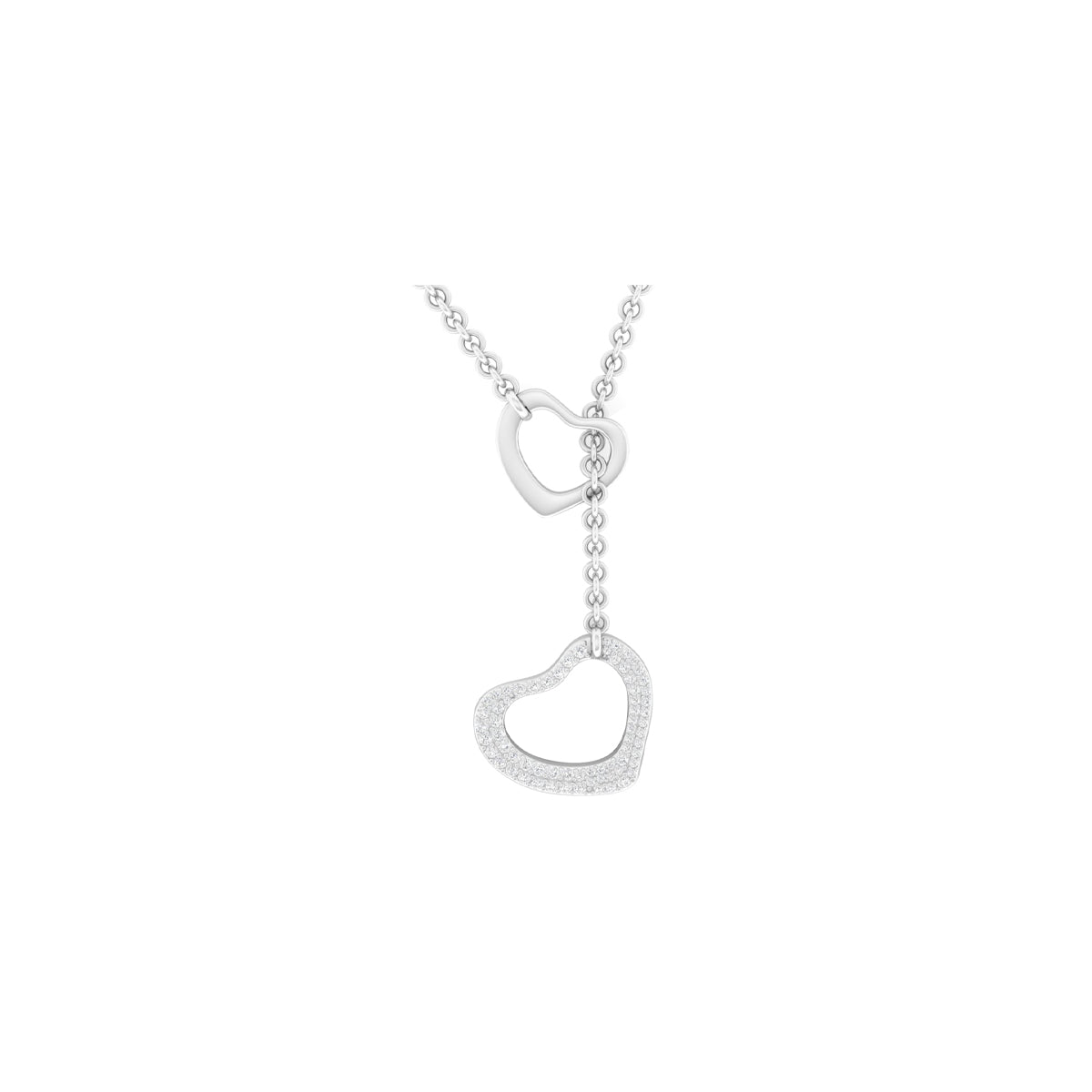 Platinum 950 with White Diamond Necklace 0.85cts