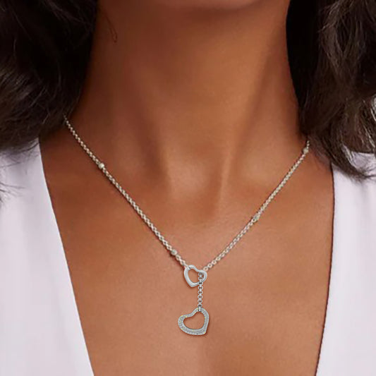 Platinum 950 with White Diamond Necklace 0.85cts