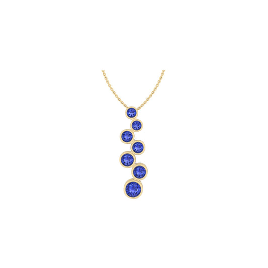 18KT Gold with Tanzanite Pendant 2.15ct
