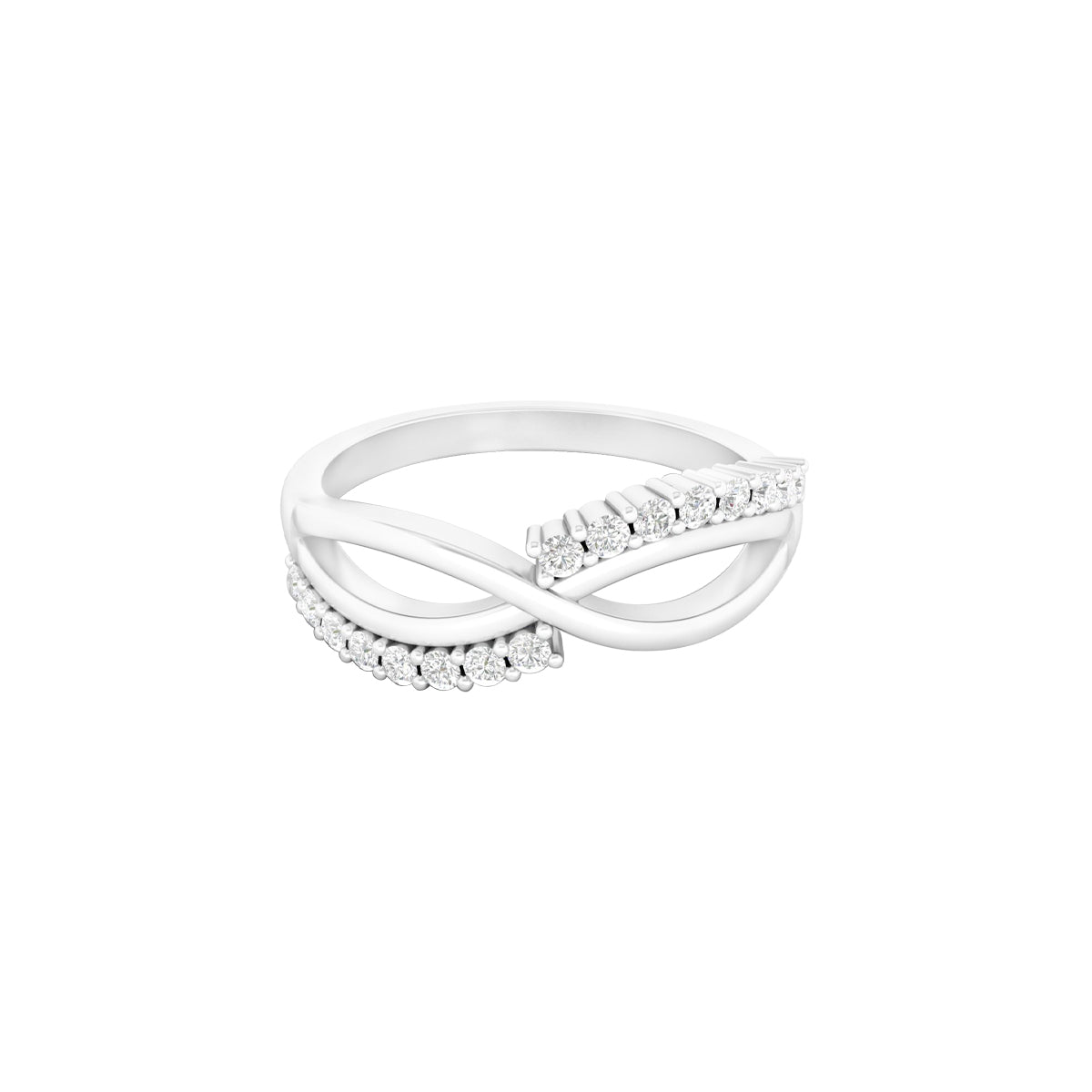 Platinum 950 with White Diamond Ring 0.22cts
