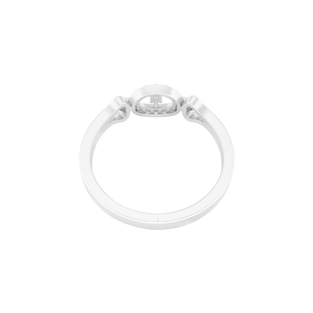Platinum 950 with White Diamond Ring 0.11cts
