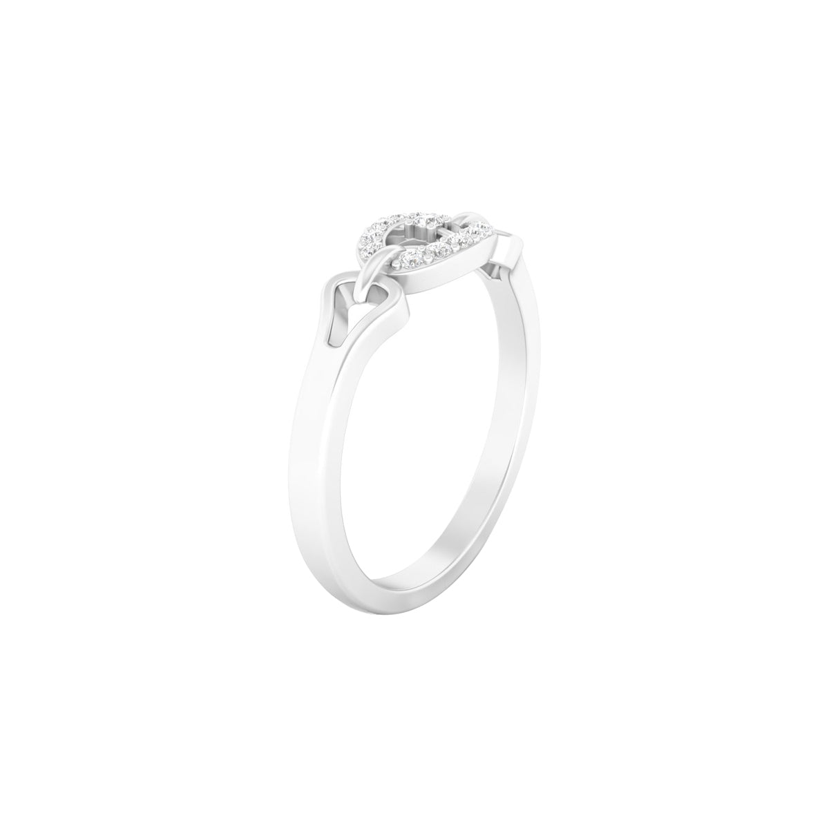 Platinum 950 with White Diamond Ring 0.11cts