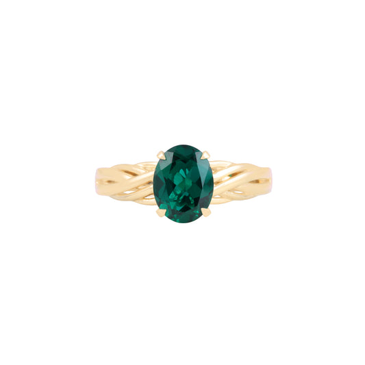 14KT Gold with Emerald Ring 1.63cts