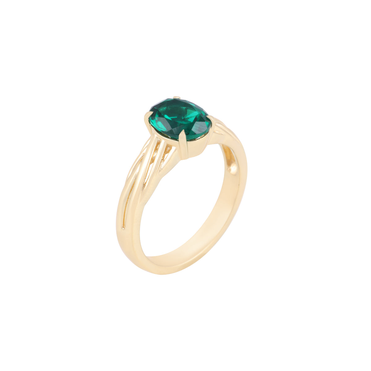 14KT Gold with Emerald Ring 1.63cts